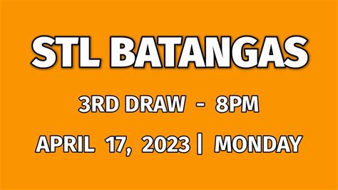 stl batangas result today 8pm 9pm